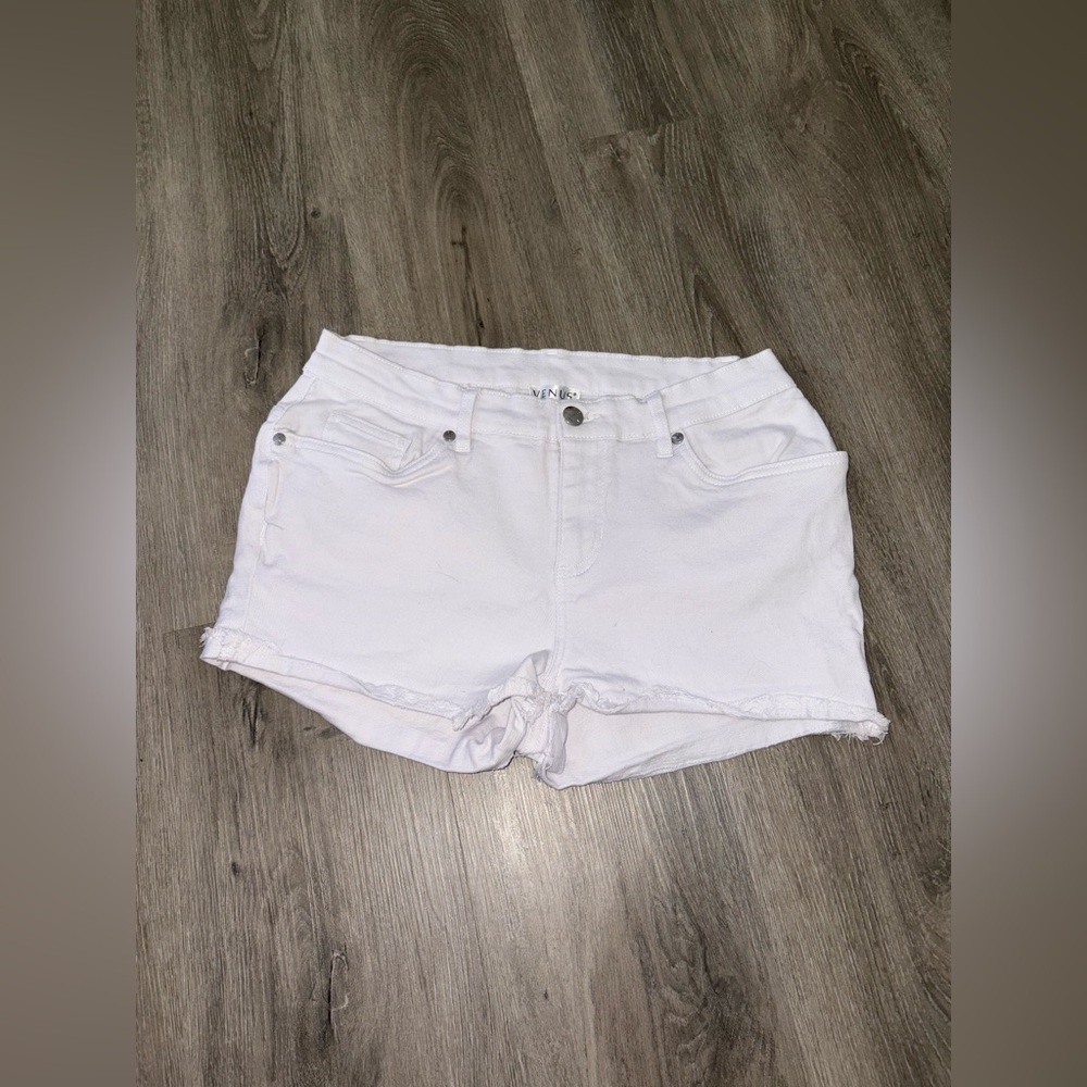 Venus | White Denim Shorts